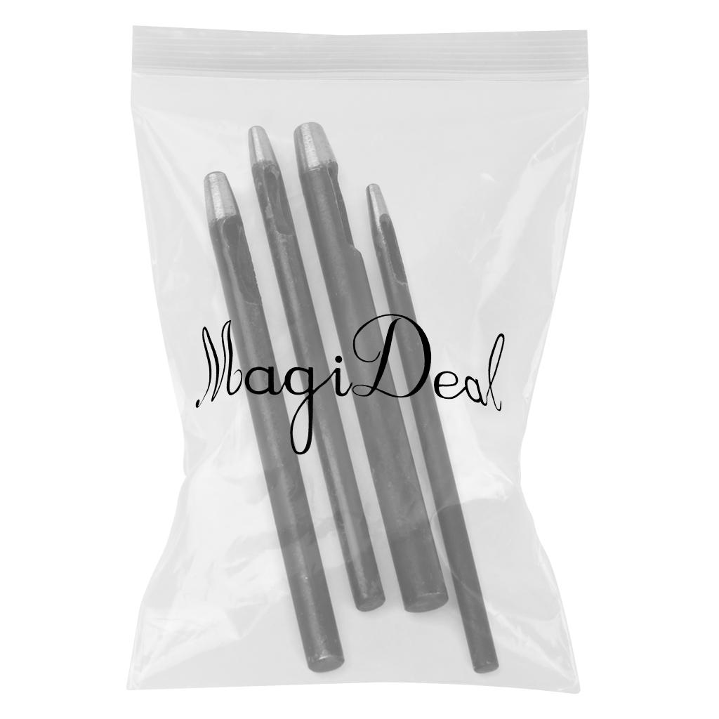 Leatherwork Punch - Leatherworking Belt Hole Punch Set Steel