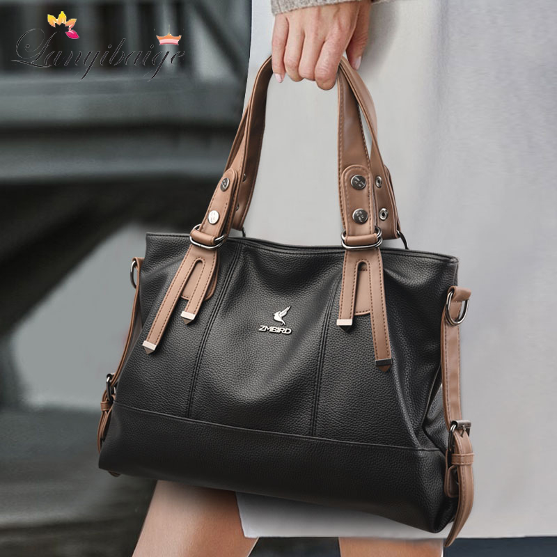 Leather Work Laptop Bag - Genuine Brand Luxury Designer Leather Women