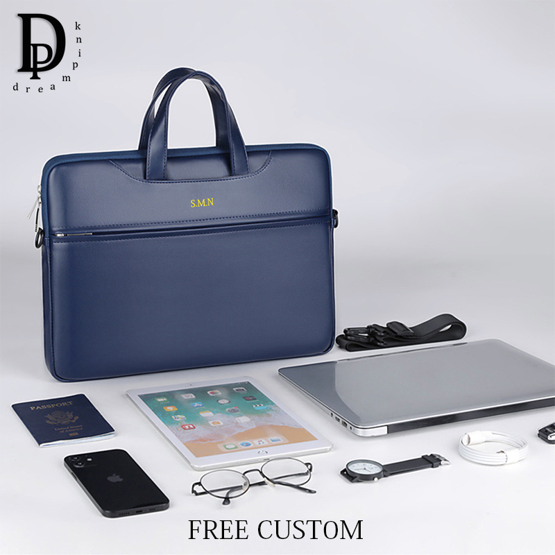 Leather Work Laptop Bag - Business Briefcase For Man PU Leather