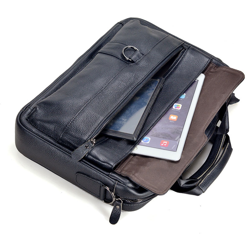 Large Men's Genuine Leather Ha - Leather Work Laptop Bag review and price