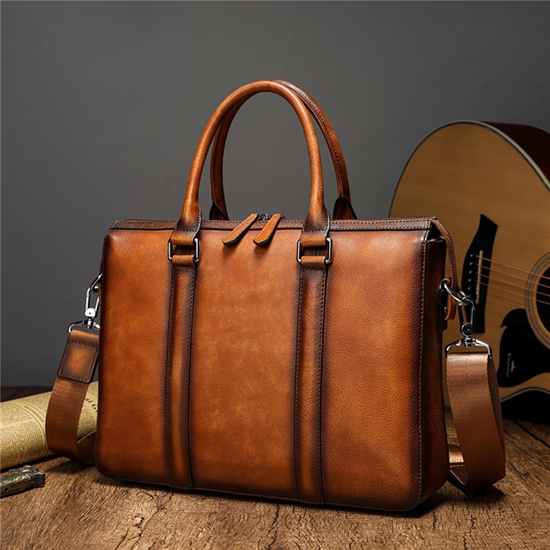 YETTIES Business Top Grain Lea - Leather Work Laptop Bag review and price