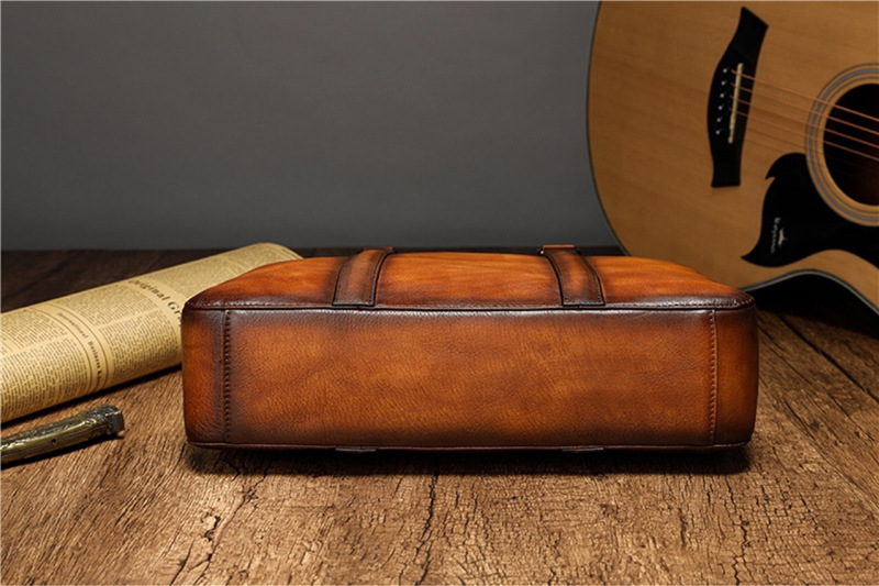 YETTIES Business Top Grain Lea - Leather Work Laptop Bag review and price