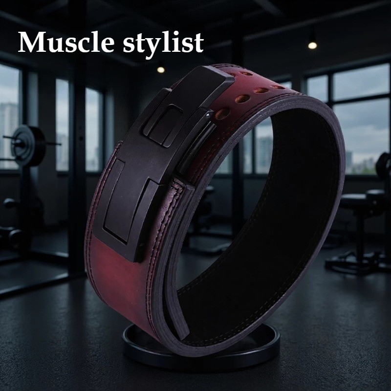 Weightlifting Belt Full Grain  - Leather Workout Belt review and price
