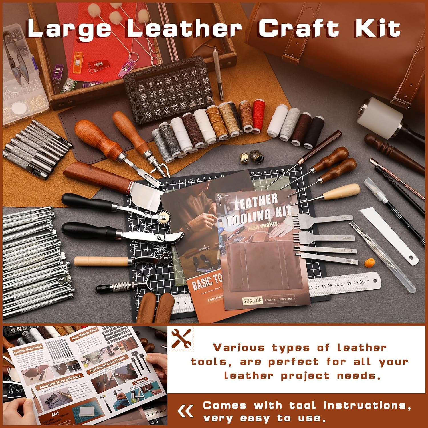 Leather Tooling Kit Leather Cr - Leather Work Leather review and price