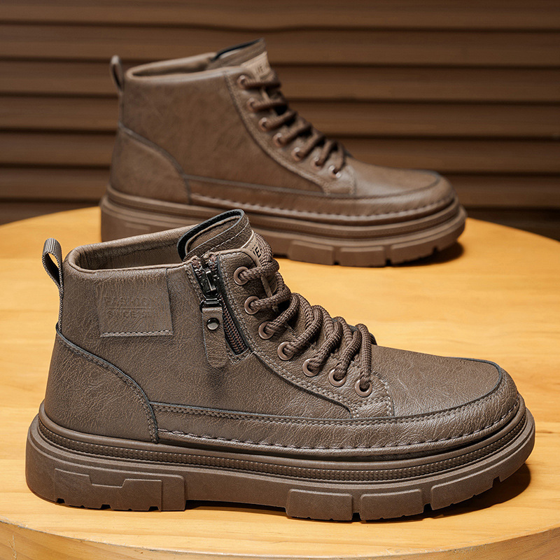 High top boots men's shoes aut - Leatherworking Items review and price