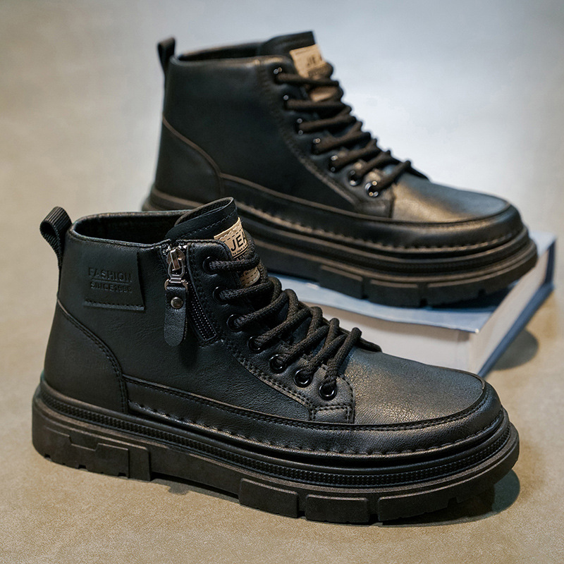High top boots men's shoes aut - Leatherworking Items review and price