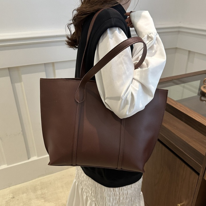 Retro Faux Leather Shoulder Ba - Leather Work Laptop Bag review and price