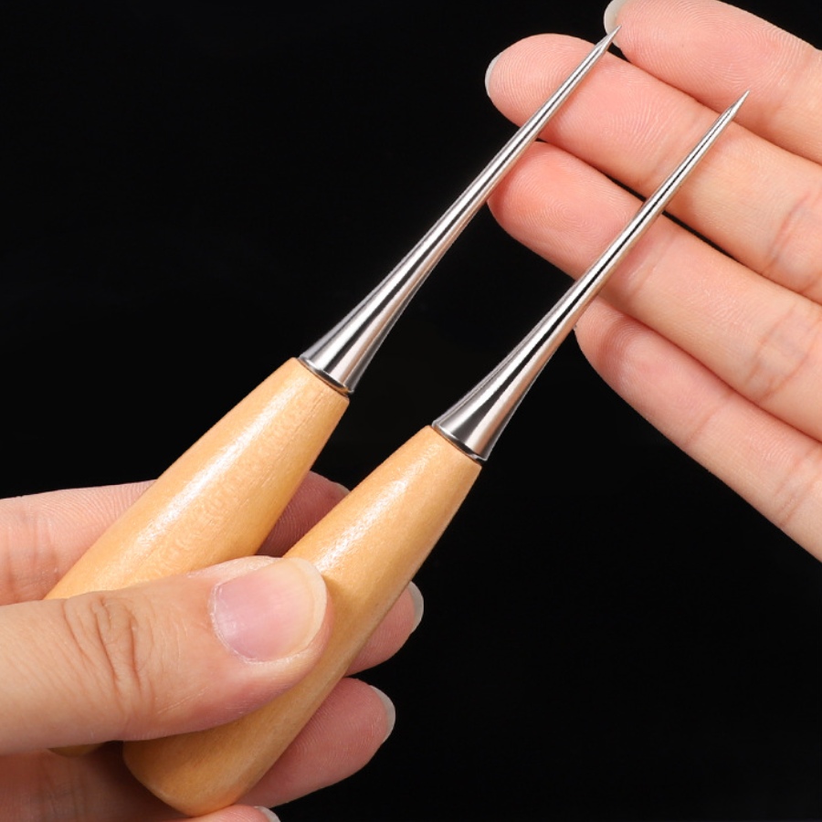 2pcs Leather Hand Stitching Aw - Leatherwork Punch review and price