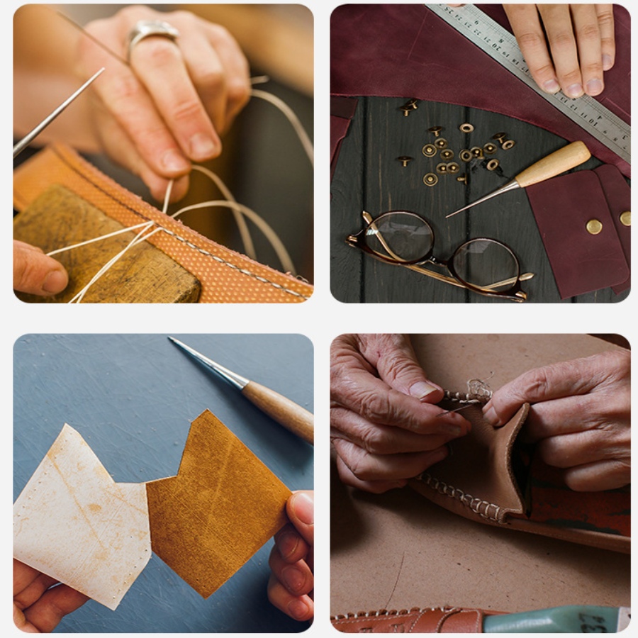 2pcs Leather Hand Stitching Aw - Leatherwork Punch review and price