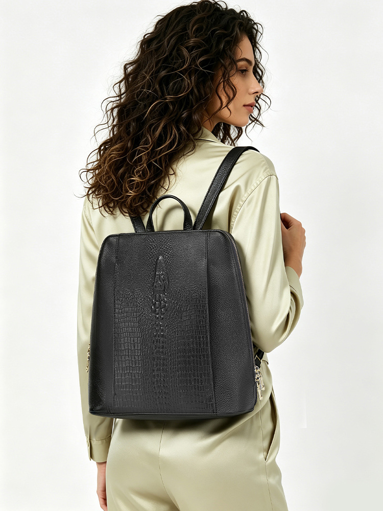 Zency Women's Crocodile Leathe - Leather Work Laptop Bag review and price